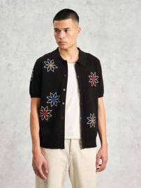 Wax London Tellaro Short Sleeve - Black Embroidery Garmentory at Garmentory